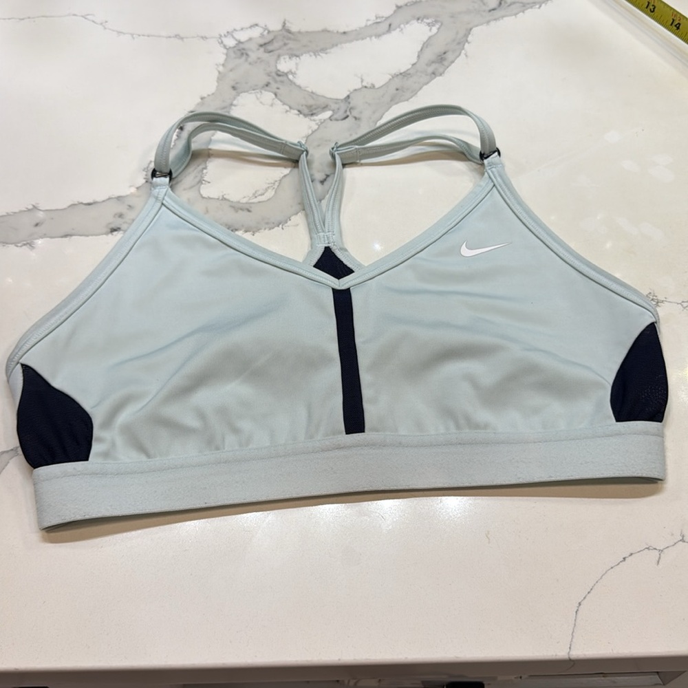 Nike Blue Sports Bra with Racerback Design Good Used Condition B36-40
